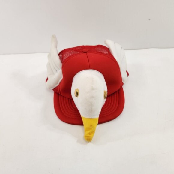 Vintage Seagull Goose Flying Duck Red Hat Wilson - Picture 4 of 9